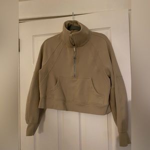 Scuba oversized funnel neck half zip xs/s